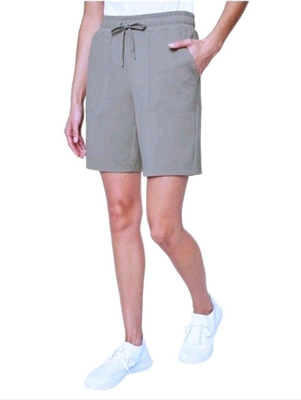 Mondetta Women's S Active Bermuda Shorts Wicking 9" Inseam Stretch Pockets